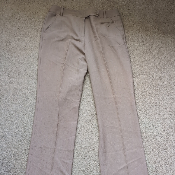 Larry Levine Tan Pantsuit Classic Straight Leg - Picture 1 of 11